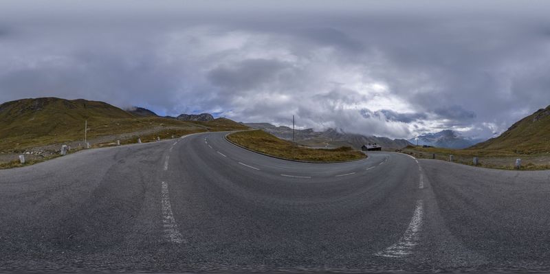 Rural Austria: Winding Road with Majestic Mountains HDRi Maps and ...