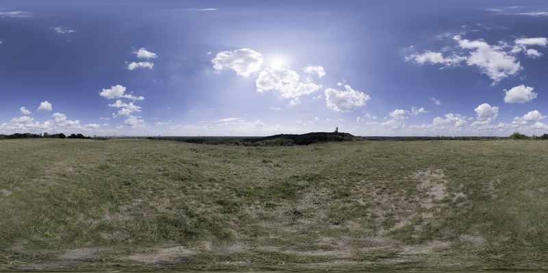 Rural Brandenburg Germany Landscape HDRi Maps and Backplates