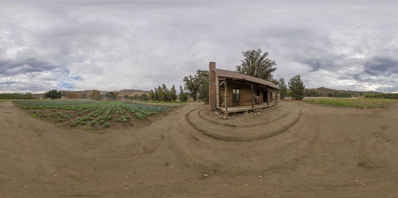 Rural California: A Gloomy Landscape HDRi Maps and Backplates