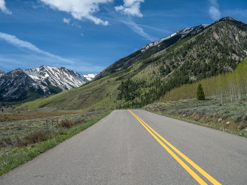 Rural Colorado Landscape: Snowy Road Under a Cloudy Sky HDRi Maps and ...