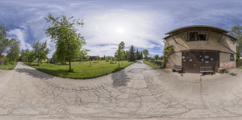 Rural Germany: Green Fields and Clear Sky HDRi Maps and Backplates