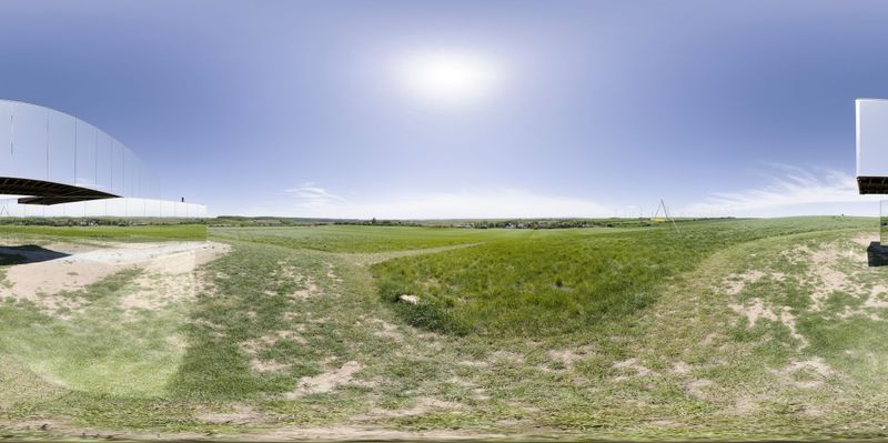 Rural Germany: A Panoramic View of a Road HDRi Maps and Backplates