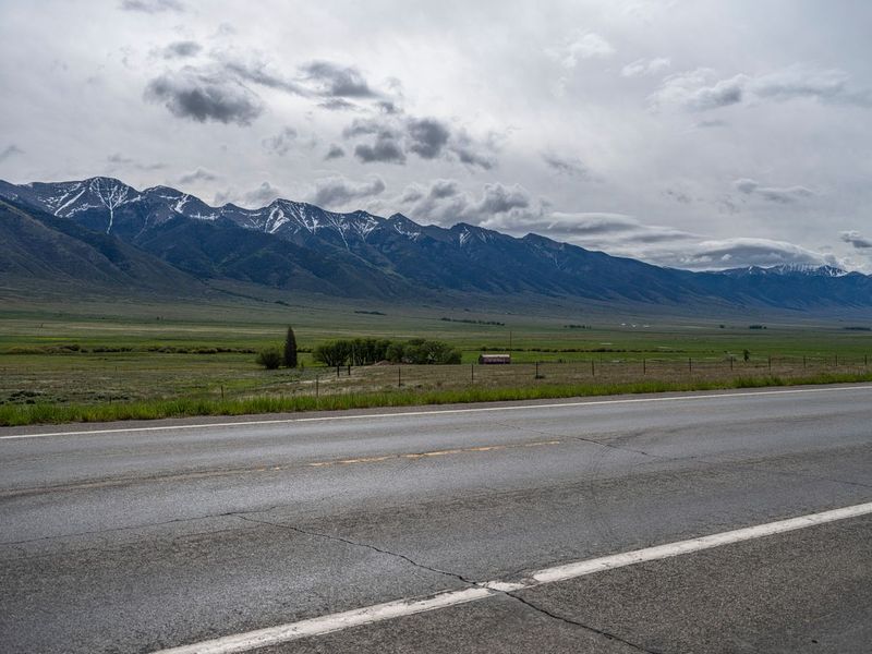 Rural Landscape in Colorado: A Road through Mountains and Nature HDRi ...