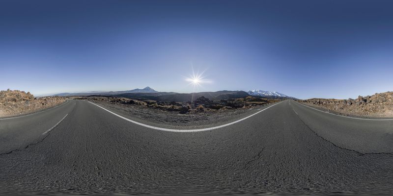 Rural Landscape with Mountain Range View HDRi Maps and Backplates