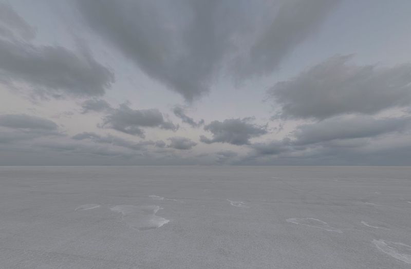 Salt Flat at Dawn: Endless Desert Landscape HDRi Maps and Backplates