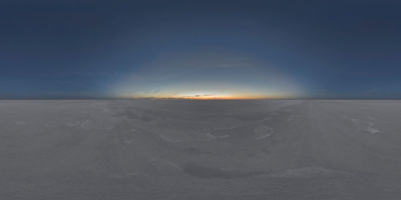 Salt Flat at Dawn: Endless Landscape with a Clear Sky HDRi Maps and ...