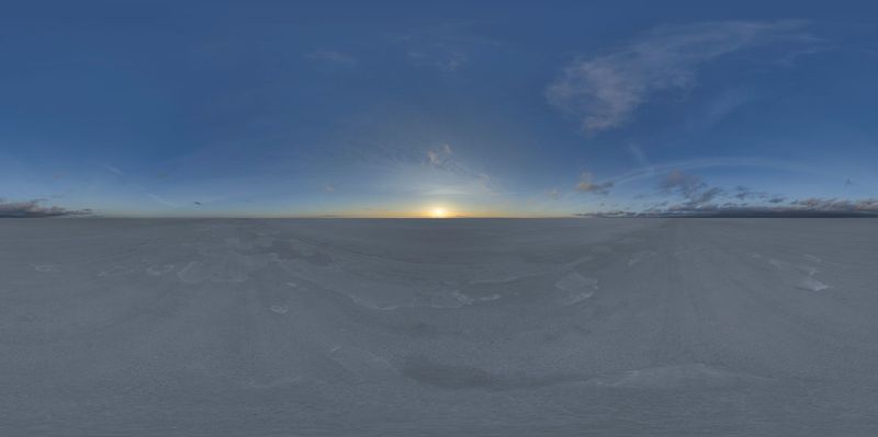 Salt Flat Desert Under a Sunny Skydome HDRi Maps and Backplates