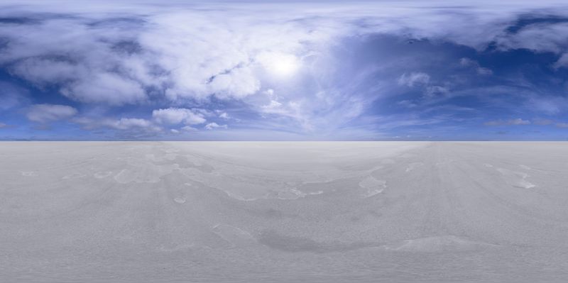 Salt Flat Under the Sun: A Vast and Sunny Landscape HDRi Maps and ...