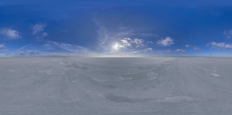 Salt Flats of Salt Lake: Under a Clear Sky HDRi Maps and Backplates
