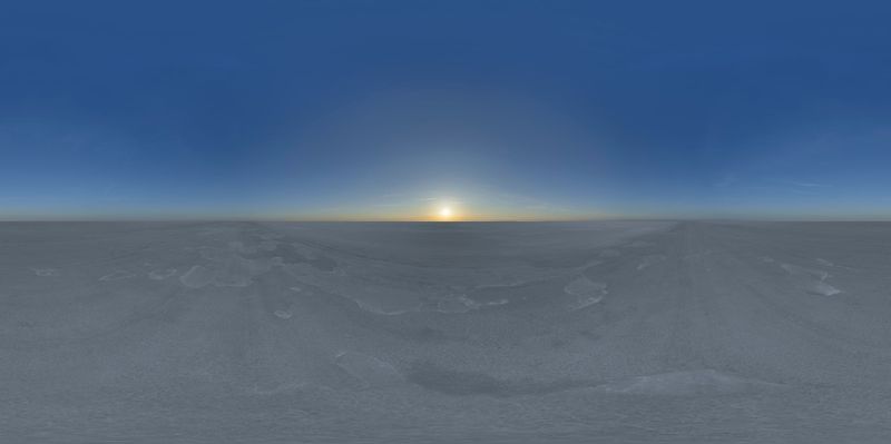 Salt Flats at Dawn Under a Clear Sky HDRi Maps and Backplates