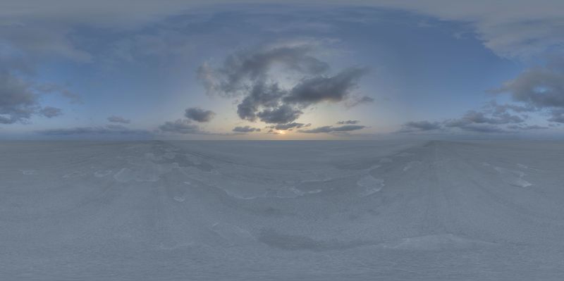 Salt Flats at Dawn: A Vast Desert Landscape HDRi Maps and Backplates