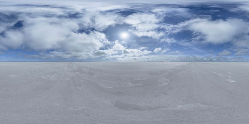 Exploring Salt Flats: Endless Open Spaces under a Clear Sky HDRi Maps ...