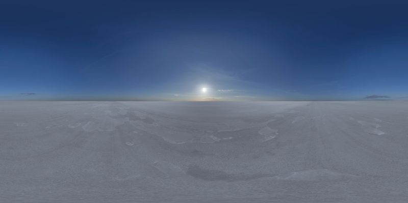 Salt Flats of Salt Lake: A Desert Landscape HDRi Maps and Backplates