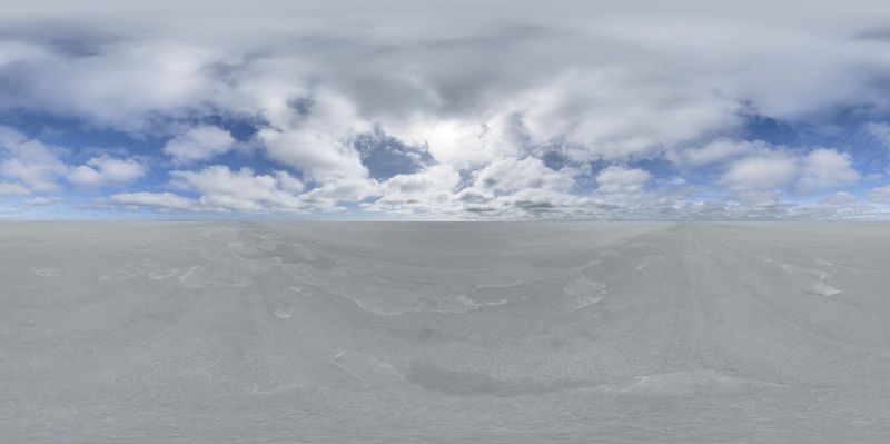 Salt Flats Under a Sunlit Sky HDRi Maps and Backplates
