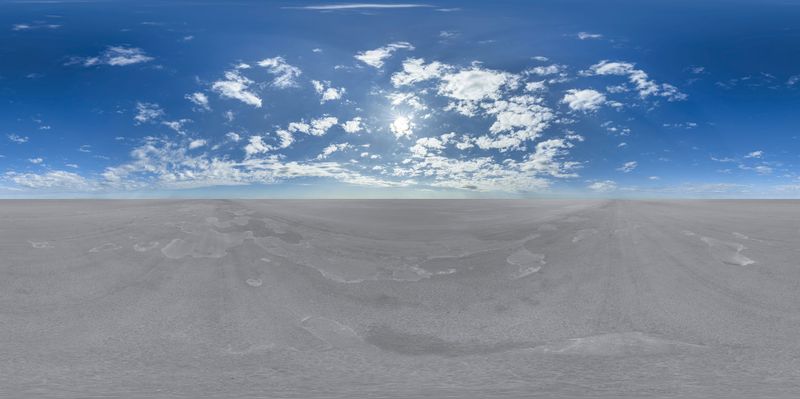 Salt Flats Under a Sunny Sky HDRi Maps and Backplates