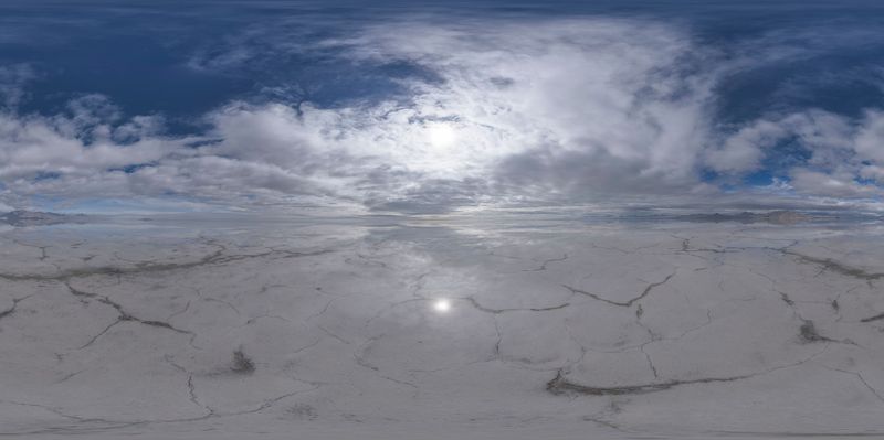 Salt Lake Adventure: Open Spaces and Sunny Skies HDRi Maps and Backplates