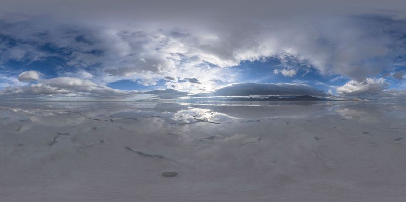 Salt Lake City Under Clear Blue Skies HDRi Maps and Backplates