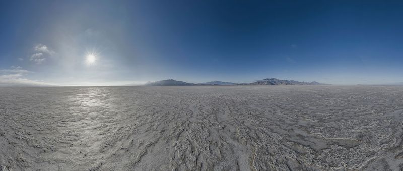 Salt Lake City, Utah: Clear Sky Sunrise Landscape HDRi Maps and Backplates