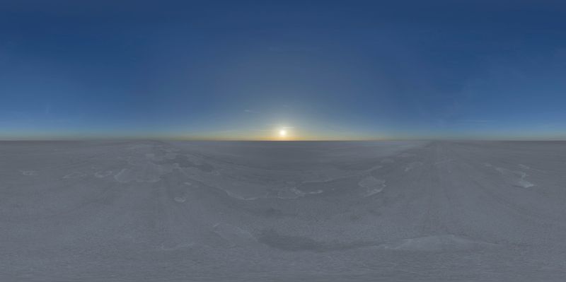 Salt Lake Expanses Under a Clear Sky HDRi Maps and Backplates