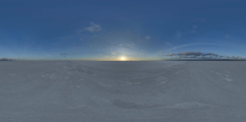 Salt Lake Under the Skydome: A Sunny Day HDRi Maps and Backplates