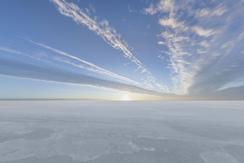 Salt Lake Serenade: An Endless Open Space at Dawn HDRi Maps and Backplates