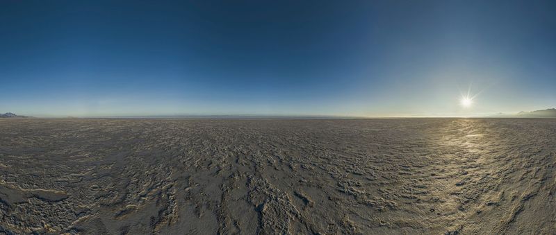 Salt Lake, Utah: Clear Sky Landscape HDRi Maps and Backplates