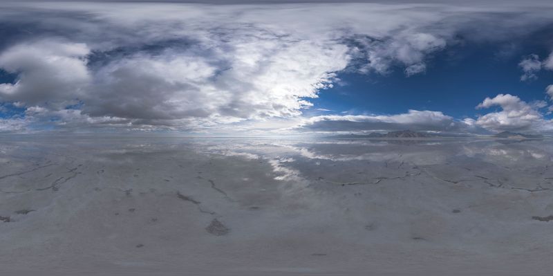 Stunning Salt Lake Vista in Utah HDRi Maps and Backplates