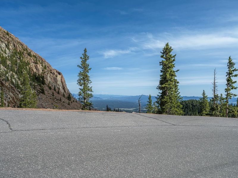 Scenic Asphalt Road in Colorado towards Pikes Peak HDRi Maps and Backplates