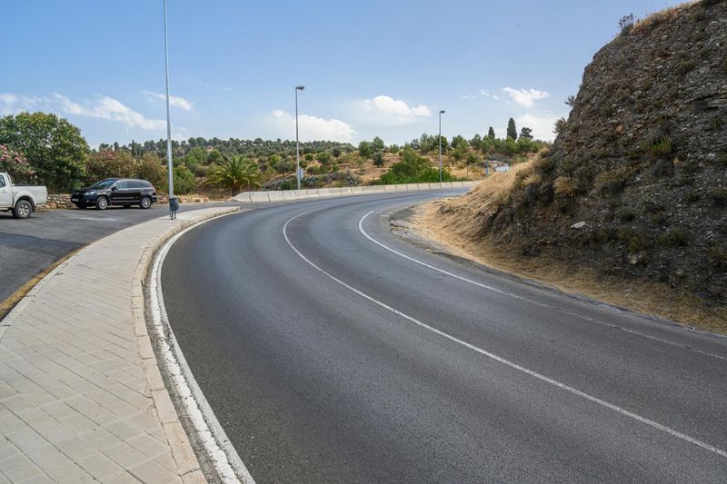 Scenic Asphalt Road in Nature Landscape, Granada HDRi Maps and Backplates