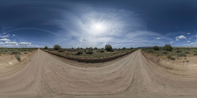 Scenic Campground in Utah: Surrounded by Clouds and Open Space HDRi ...