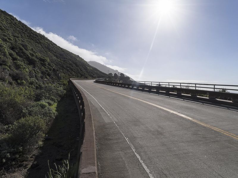 Scenic Drive on California Pacific Coast Highway HDRi Maps and Backplates