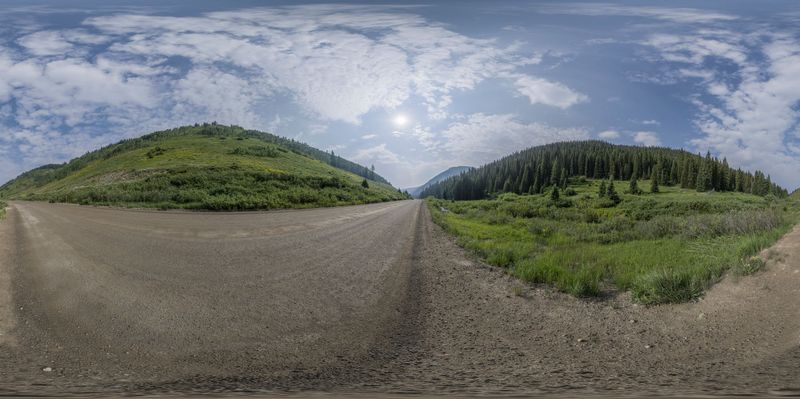 Scenic Drive Through Kebler Pass in Colorado HDRi Maps and Backplates