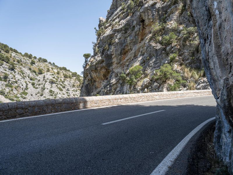 Scenic Drive in Mallorca, Spain Landscape HDRi Maps and Backplates