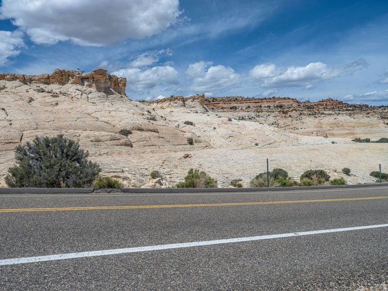 Scenic Landscape of Utah: Road and Clouds HDRi Maps and Backplates