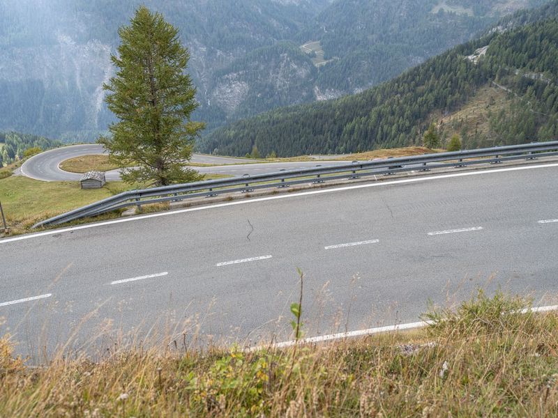 Scenic Mountain Road in Austria HDRi Maps and Backplates
