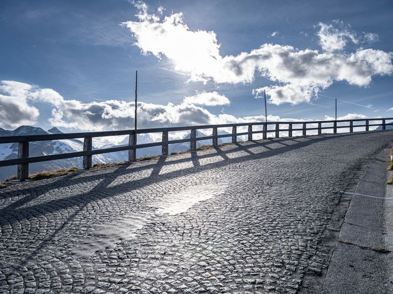 Scenic Mountain Road in Austria on a Sunny Day HDRi Maps and Backplates