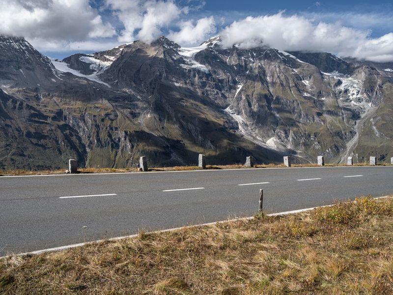 Scenic Road Through Austria's Majestic Mountains HDRi Maps and Backplates