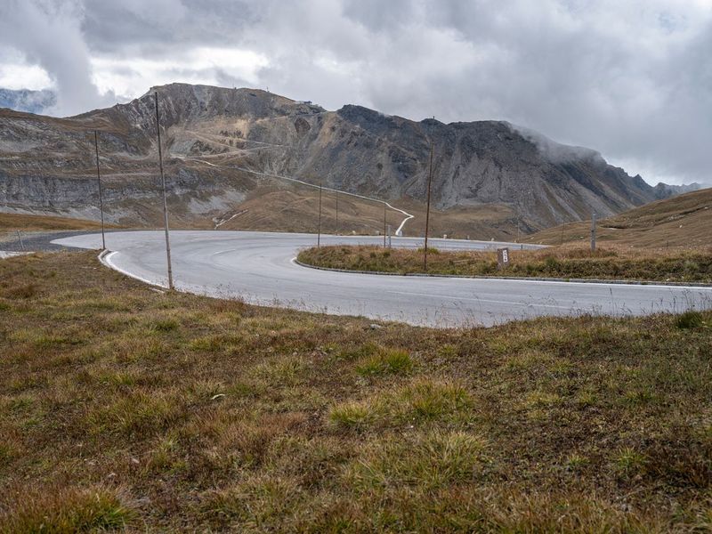 Scenic Road through Austrian Mountains HDRi Maps and Backplates