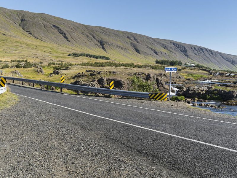 Scenic Road through Highland Mountains in Iceland HDRi Maps and Backplates