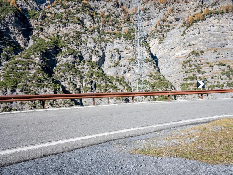 Scenic Road with Italy Mountain View HDRi Maps and Backplates