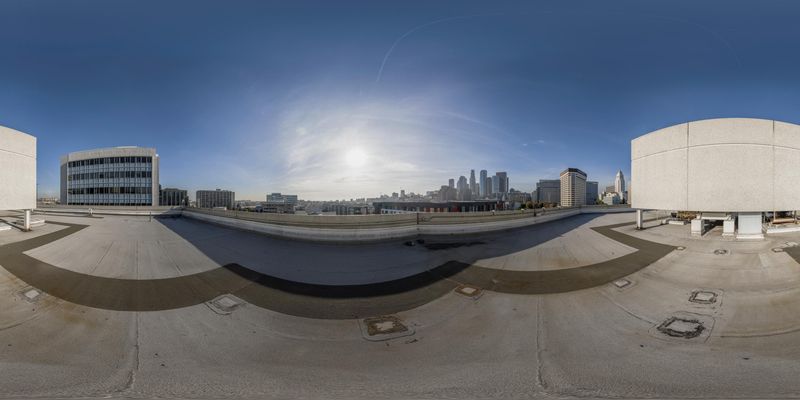 Skateboard Ramp in Los Angeles: A View of Modern Architecture HDRi Maps ...