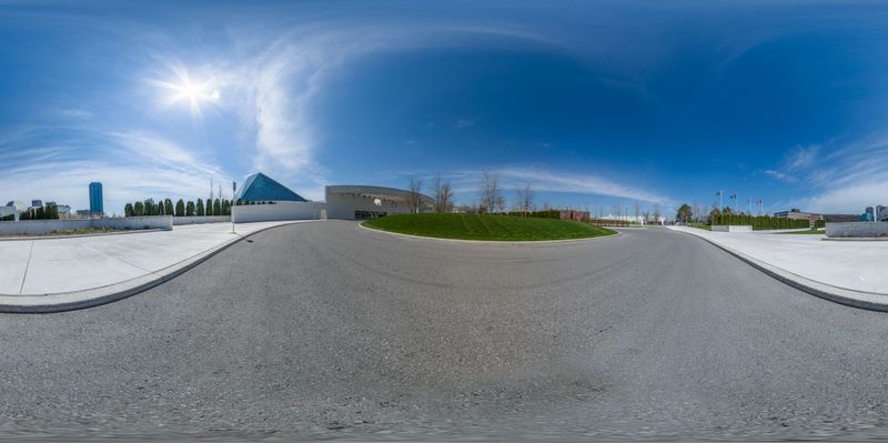 Skateboard Ramp in a Modern Architecture Urban Neighborhood HDRi Maps ...