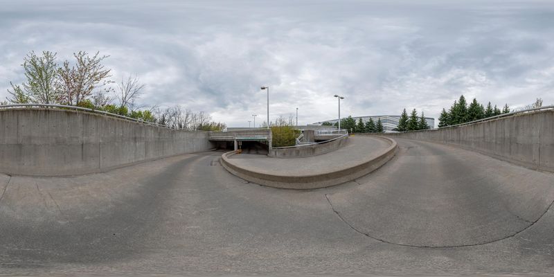 Skateboard Ramp in Toronto, Canada HDRi Maps and Backplates