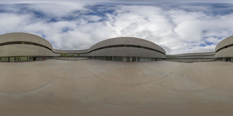 Urban Design: A Skateboard Ramp Against a Gloomy Sky HDRi Maps and ...