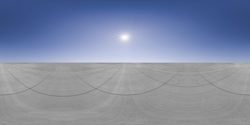 Skateboard Ramp in the USA: Enjoy a Sunny Day HDRi Maps and Backplates