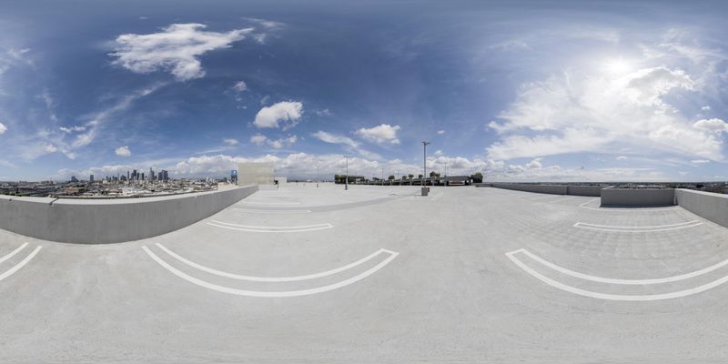 Skateboarding Ramp in the City: Ocean Views and Snow HDRi Maps and ...