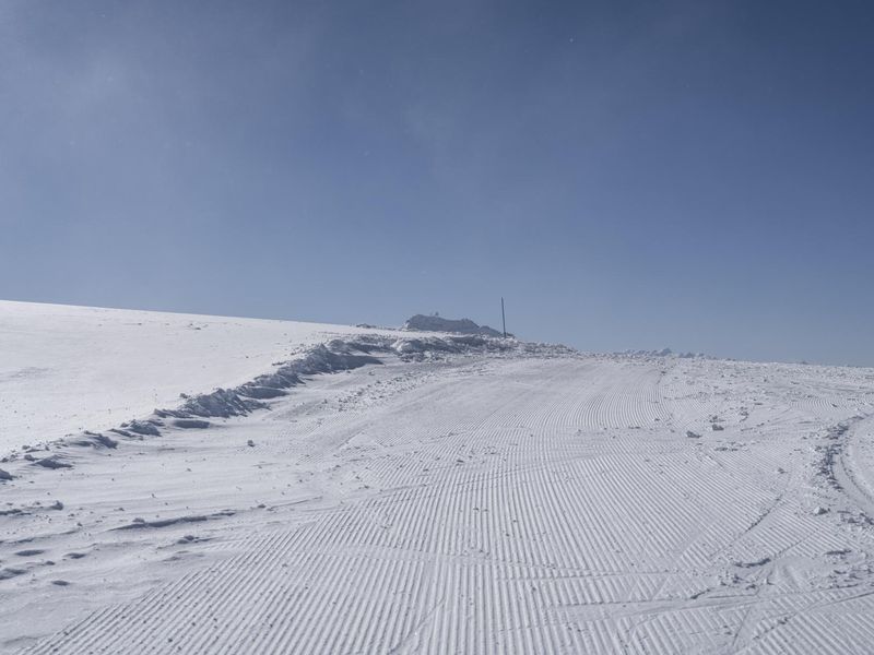 Ski Slope in the Majestic Mountain Range with Clear Skies HDRi Maps and ...