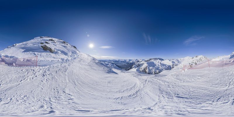 Skiing in the French Alps: Enjoying the Snowy Slopes HDRi Maps and ...