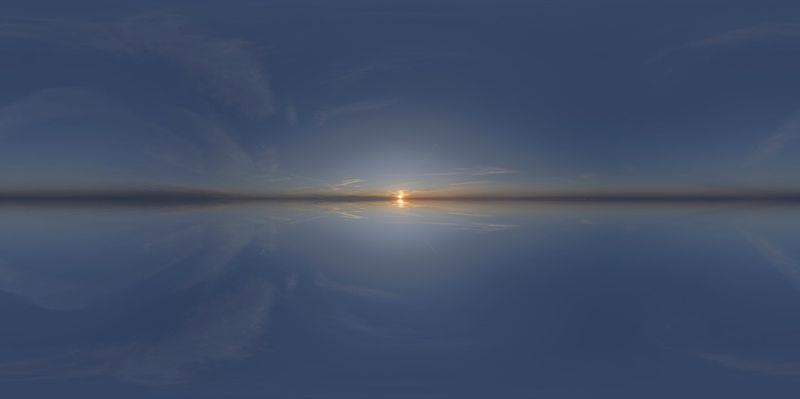 Sky Dome at Dawn: An Endless Landscape HDRi Maps and Backplates