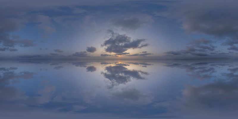 Sky Dome at Dawn: An Endless Mountain Landscape HDRi Maps and Backplates